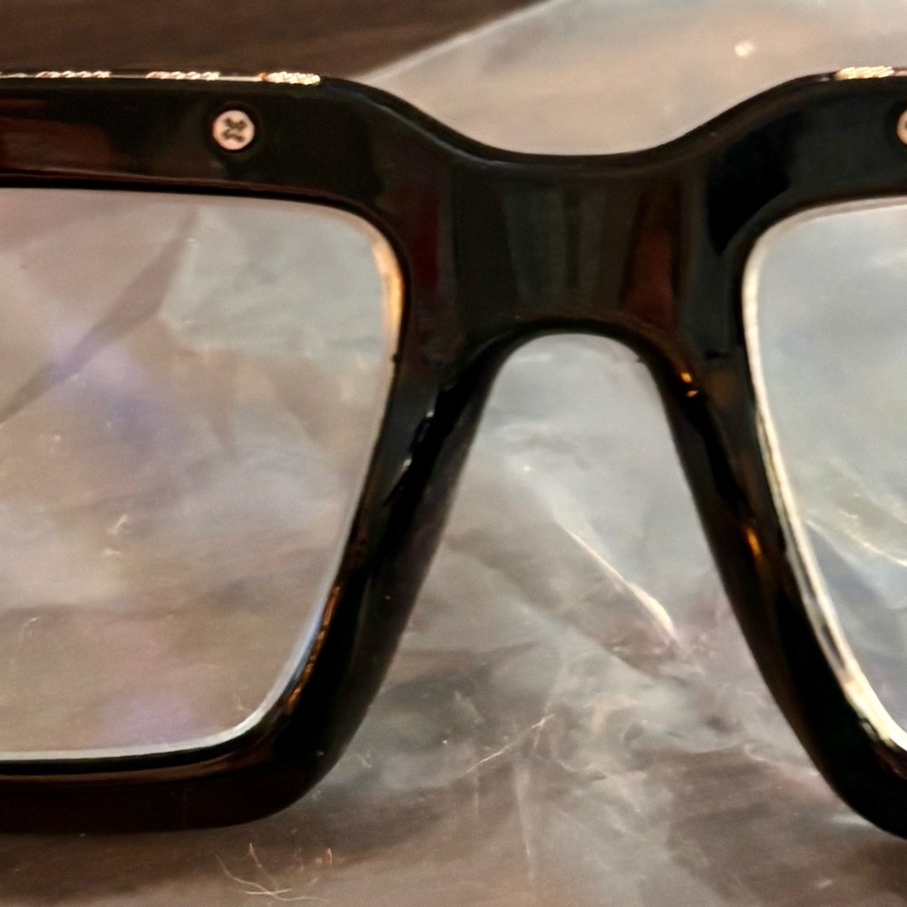 NIP Chic Black Square Eyeglasses from London. - Picture 7 of 7